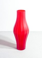 ⚜️ VASO VETRO SOFFIATO MURANO ROSSO DESIGN ITALIA 1980S PORTAFIORI VINTAGE VASE