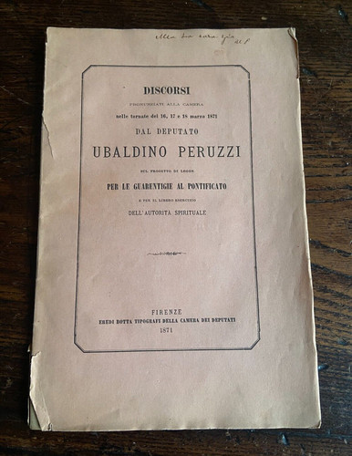 Discorsi del deputato ubaldino - del,