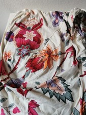 Divano Poltrona Copridivano 1 Posto Floreale Fantasia Paisley Colorato Bianco Beige Lavabile