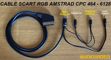 CAVO SCART RGB AUDIO/VIDEO PER AMSTRAD CPC464-CPC128 (NON PLUS)