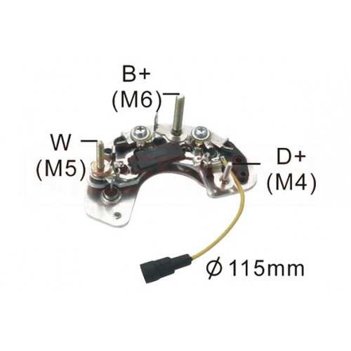 Raddrizzatore alternatore per