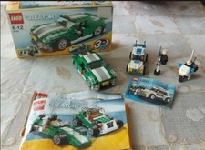 Lego Creator 6743 auto da corsa e lego city 7236 più motocicletta della polizia