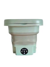 Mini lavatrice portatile pieghevole completa secchio 8 Lt centrifuga 3 programmi