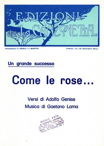 Come rose a genise g - rose,