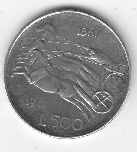 Moneta 500 lire - , briglie