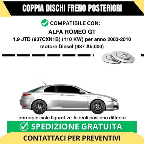 Coppia dischi freno posteriori - dischi,