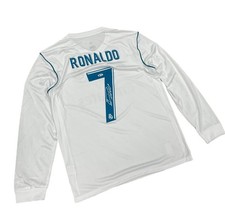 Maglia bianca #7 firmata autografata CRISTIANO RONALDO BECKETT COA