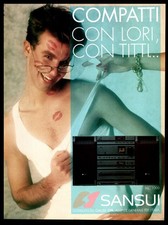PUBBLICITÀ SANSUI MC‑1000 VINTAGE HI FI 1991 ADVERT / WERBUNG / PUBLICITÉ POSTER