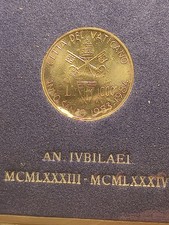 Città Vaticano GIOVANNI PAOLO II - Moneta 1000 LIRE 1983 - 1984 GIUBILEO Argento