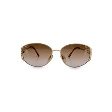 Autentici occhiali da sole Christian Dior vintage metallo oro 2881 40 57/16 130 mm