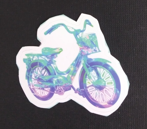 Adesivo lucido bicicletta - adesivo,