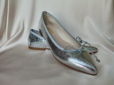 Scarpe argento effetto