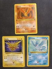 Articuno Moltres Zapdos 17/62 27/62 30/62  Fossil Fo17 Fo27 Fo30 Pokemon TCG
