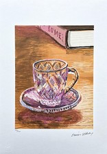 DAVID HOCKNEY - Tazza in vetro