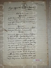 H8733 DOCUMENTO ANTICO 1867