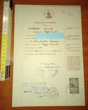 Certificato Casellario Giudiziale di Reggio Emilia 1939