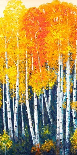 Quadro angelo masera alberi - quadro,