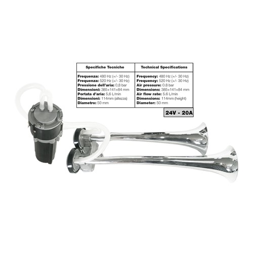 Tromba bitonale truck 24v - "truck",