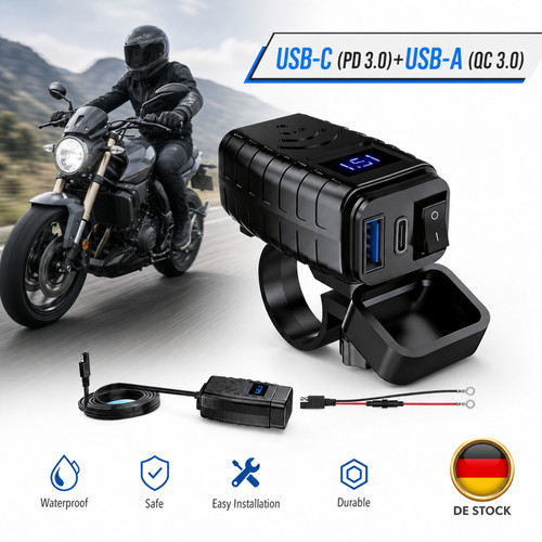 Manubrio moto 12v - moto, presa