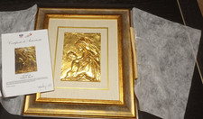 Bassorilievo in bronzo dorato