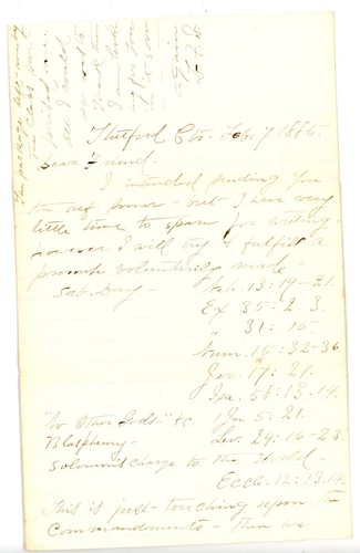 1885 lettera religiosa - 1885,