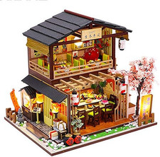 Miniatura Casa Delle Bambole Con Mobili, Fai Da Te Kit Di Dollhouse Di Legno Olt