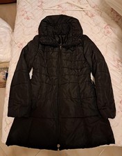 Piumino donna invernale impermeabile con collo alto taglia XXL colore Nero