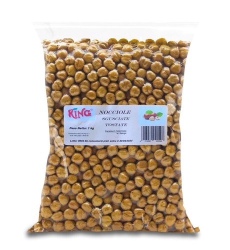 Nocciole sgusciate tostate - nocciole,