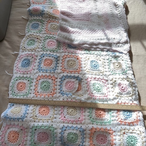 Coperta culla afgana - , vintage