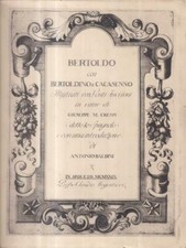 BERTOLDO CON BERTOLDINO E CACASENNO PRIMA EDIZIONE  AA.VV. CLAUDIO ARGENTIERI