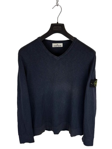 Maglione blu con scollo - , v