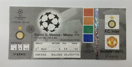 Raro biglietto inter - milan, v