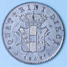 FIRENZE LEOPOLDO II 10 QUATTRINI 1858 MISTURA qFDC NUMISMATICA COLLEZIONE