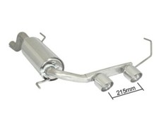 Scarico sportivo Ragazzon acciaio inox Alfa Romeo MiTo 955 1.4l TB centrale 2x90mm affilato