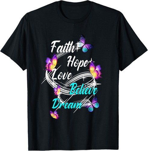 Maglietta faith hope love - maglietta,