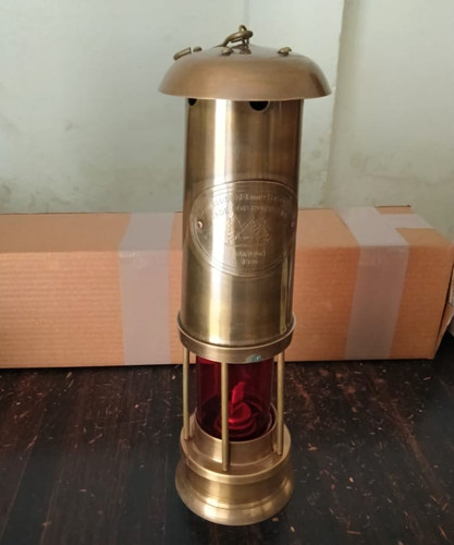 Nautical brass lamp - nautical,