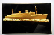 HOMERIC anni 70 barca nave crociera oro PESO CARTA scatola ufficiale Italia BERTONI