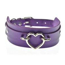 Collana girocollo in pelle