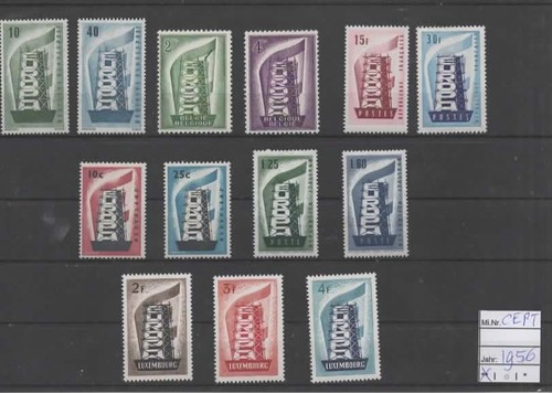 Cept 1956 completo paesi - completo, 6