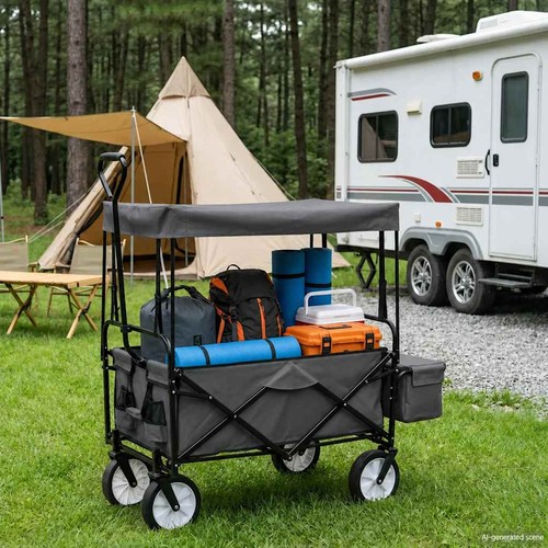 Carrello mano pieghevole con - a,