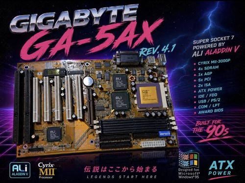 Scheda madre gigabyte 5ax - madre,