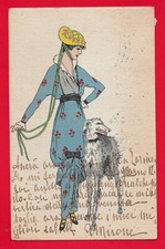 ILLUSTRATORE   - DONNINE CANE LEVRIERO