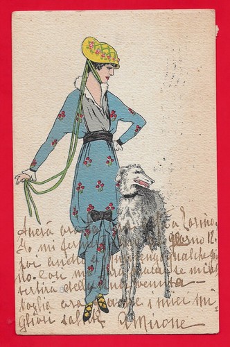 Illustratore donnine cane - ,