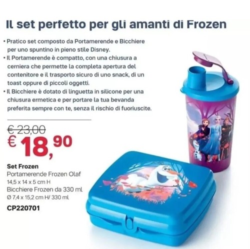 Tupperware set bimba frozen - tupperware,