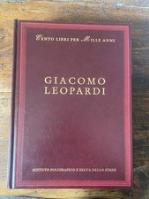 Cento libri per Mille anni Giacomo Leopardi Roma 1998