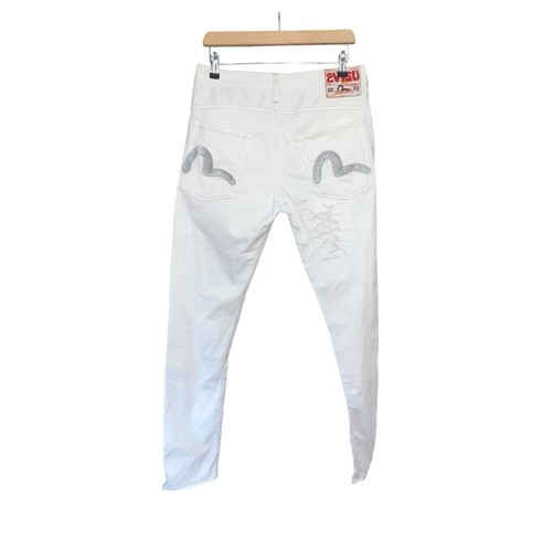 Jeans evisu bianco - bianco, gul