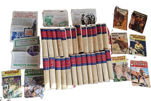 Lot zane grey western - of,