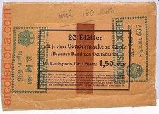 59966 - GERMANIA - Contenitore ufficiale di fogli BRAUNER BAND! CAVALLI 1936