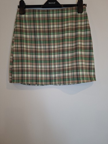 Minigonna zara verde tartan - zara,
