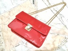 Red clutch with shoulder - with,